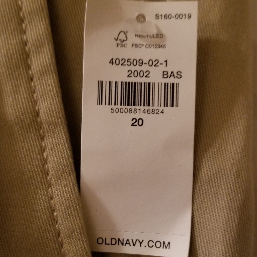 Old Navy Tan Chinos Classic Flat Front Design - Picture 3 of 3